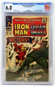 Tales of Suspense #83 CGC 6.0 1966 Marvel Comics Capt America Iron Man Adaptoid