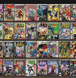 Huge Lot 150+ Comics with Alpha Flight, Alien Legion, Vigilante & More!