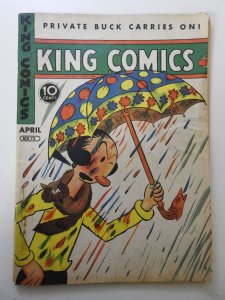 King Comics #72 (1942) VG Condition moisture stain