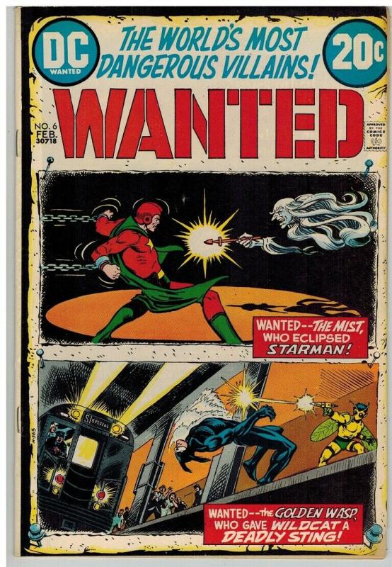 WANTED (1972)  6 VG-F Feb 1973 Starman, Wildcat/Whisp