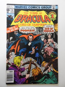 Tomb of Dracula #54 (1977) VG Condition moisture stain
