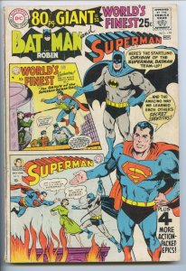 WORLD’S FINEST COMICS #179 - 3.5, OW - Origin Superman/Batman team retold -Adams