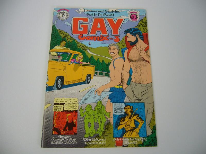 Gay Comix #3 VF/NM howard cruse - robert gregory - lee marrs - LGBTQ 1982 rare