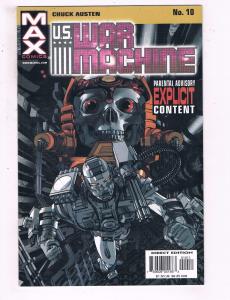 U.S. War Machine #10 VF Max Comics Marvel Comic Book Austen DE16