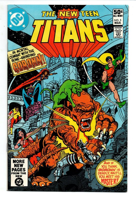 New Teen Titans #5 - 1st Full Appearance Trigon - 1981 - VF 