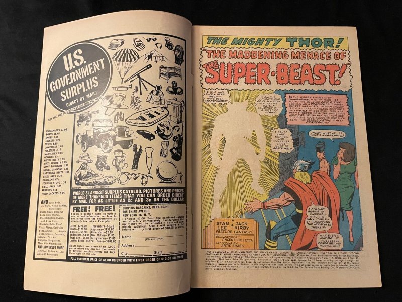 THOR #135 VG- Condition