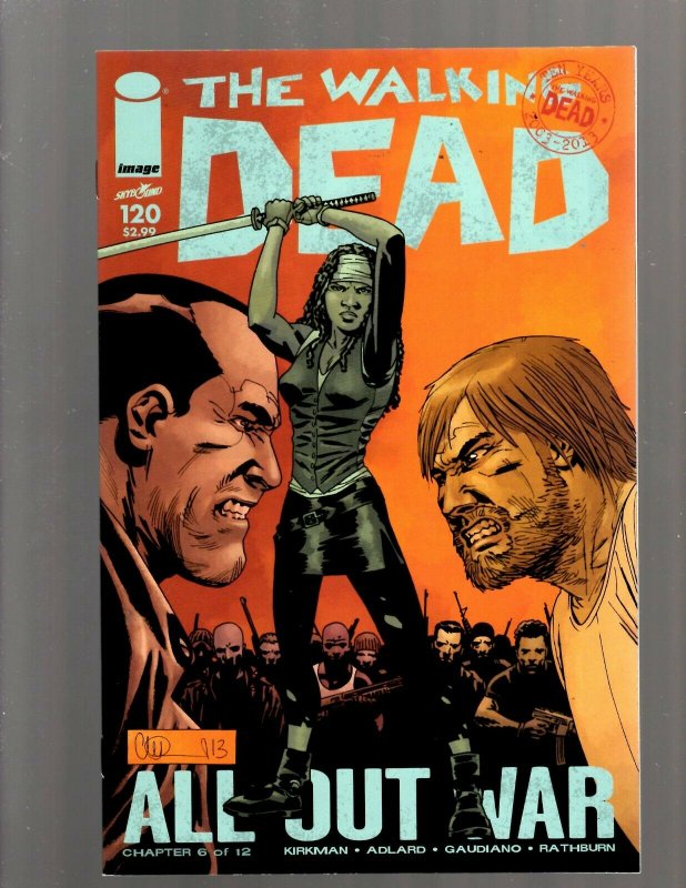 Lot Of 6 Walking Dead Image Comic Books # 116 117 118 119 120 121 Negan RP4