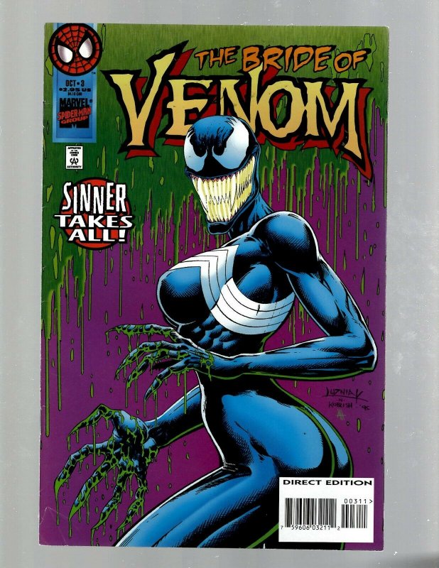 Lot Of 5 Venom Sinner Takes All Marvel Comic Books # 1 2 3 4 5 Spider-Man EK9