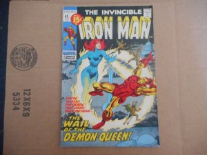 IRON-MAN # 42 CLASSIC GEORGE TUSKA COVER/ART VG/FN OR BETTER WOW!!!