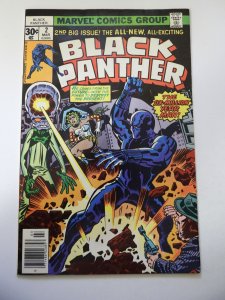 Black Panther #2 (1977) VG Condition moisture stains