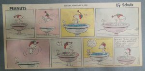 Peanuts Sunday Page by Charles Schulz from 2/18/1968 Size: ~7.5 x 15 inches 