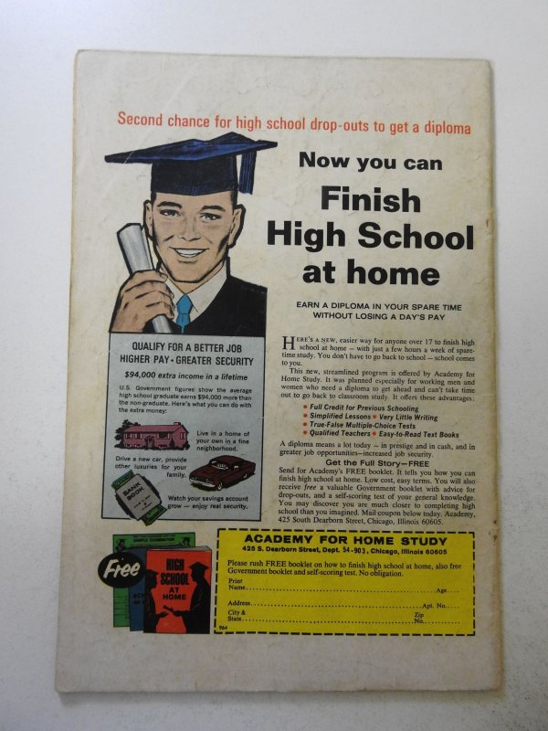 Captain Marvel #21 (1970) VG- Condition cover detached top staple