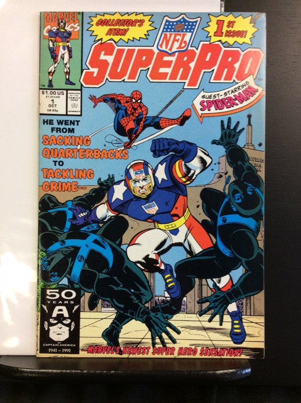 NFL Superpro #1 Direct Edition (1991) (VF+/NM-)