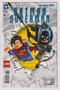 DC Comics! Batman/Superman! Issue #16! Lego Variant Cover! New 52!