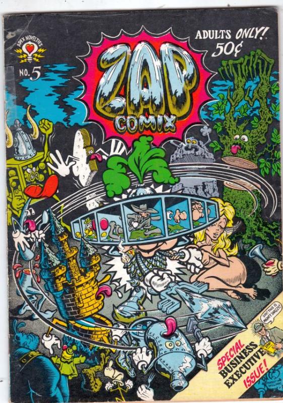 Zap #5 (Jan-73) VG Affordable-Grade Star Eyed Stella, The Checkered Demon, Mr...