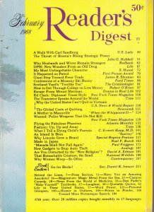 Reader's Digest, The #550 FN ; R.D. | February 1968 Why Lincoln Grew a Beard