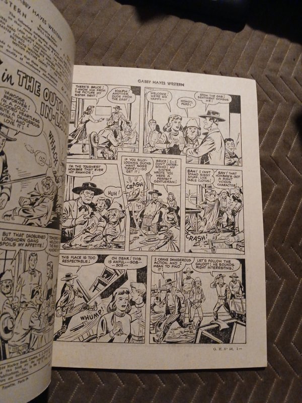 Gabby Hayes Western 54 L Miller And Sons Uk Edition 1952 Golden Age