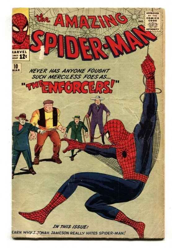 Amazing Spider-Man #10 First appearance of The Enforcers-Steve Ditko-vg-