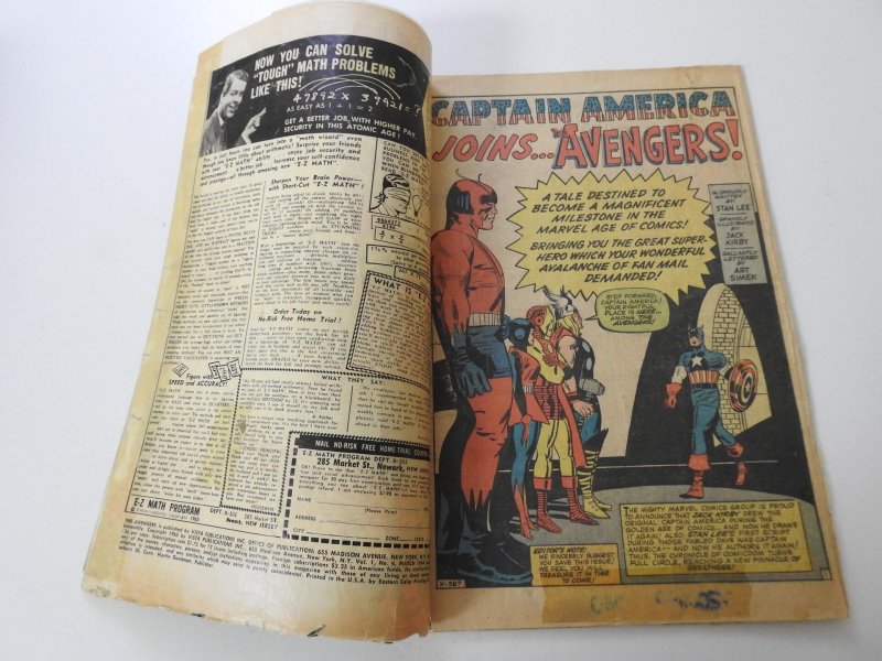 The Avengers #4 (1964) PR Condition Restored see description, see pics