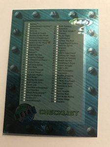 CHECKLIST #100 card : BATMAN FOREVER Metal 1995 Fleer; NM/M, unmarked