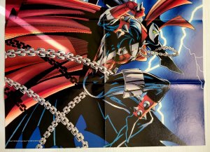 Vintage 1994 Batman x Spawn Todd McFarlane DC + Image Comics 25” x 19.75” Poster
