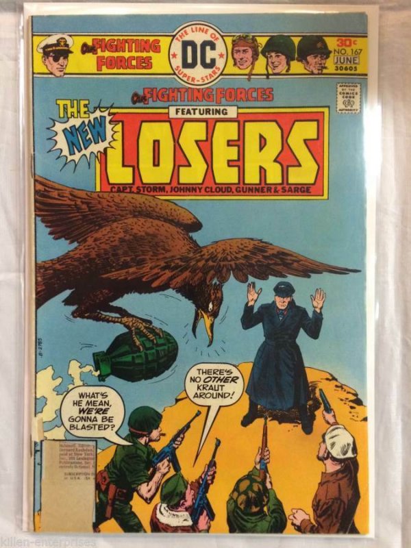 Our Fighting Forces #167 Comic Book DC 1976 The Losers
