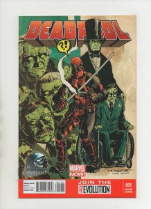 Deadpool #1 - Phantom Variant Zombie Presidents Cover - (Grade 9.2) 2013