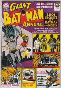Batman Annual #1 (Jan-61) VG/FN- Mid-Grade Batman