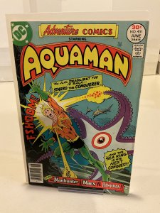 Adventure Comics #451 1977  F  Aquaman!  Mark Jewelers Insert!