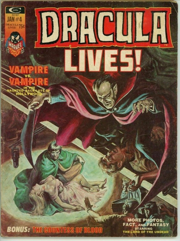 Dracula Lives #4 (1973) - 4.0 VG *1st Appearance Louis Belski* 