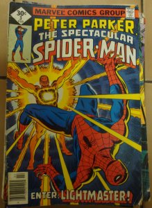 Peter Parker The Spectacular Spider-Man #3 1st App Lightmaster Sal Buscema Art