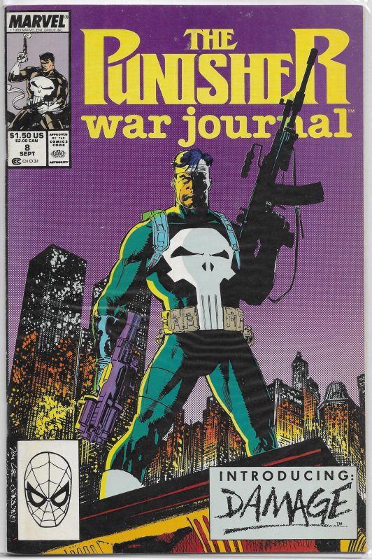 Punisher War Journal (vol. 1, 1988) # 8 GD Potts/Jim Lee