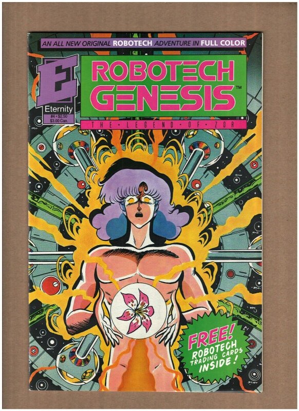 Robotech: Genesis The Legend of Zor #4 Eternity Manga 1992 w/Cards VF/NM 9.0