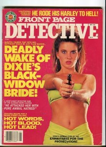 MAG: FRONT PAGE DETECTIVE-MAY/1991-BLACK WIDOW'S-HARLEY TO HELL-COIN-SHOP KIL...