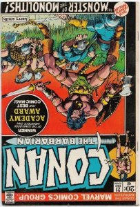 Conan the Barbarian 21 strict VF- 8.0  High-Grade  ~~pay 1st shipping fee!!