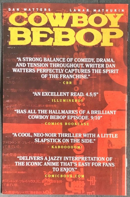 Cowboy Bebop #3 (2022, Titan Comics) NM/MT