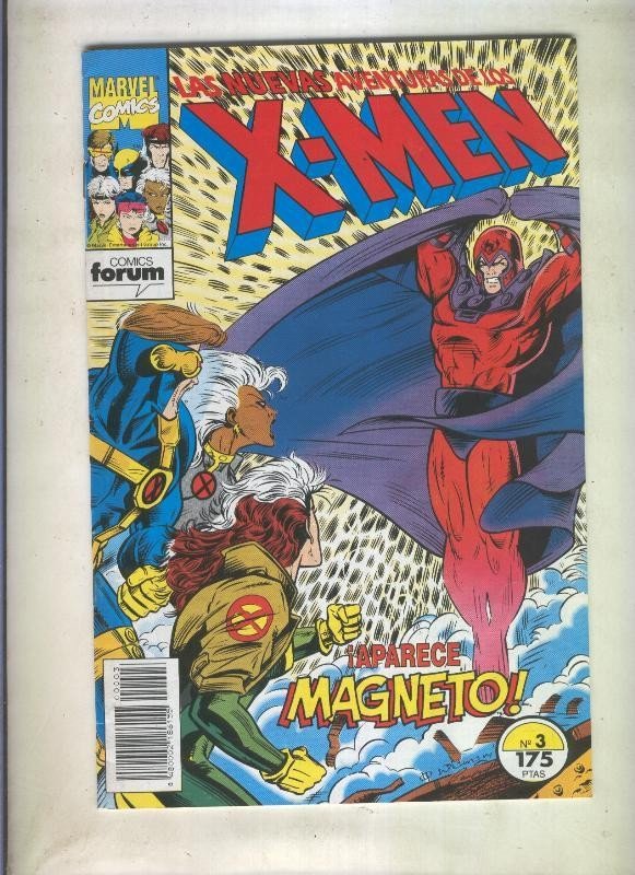 Las Nuevas Aventuras de los X Men volumen 1 numero 03 (numerado 1 en trasera)