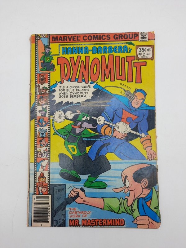 Dynomutt #2 Jan 1977 Marvel Comics Hanna-Barbera's Acceptable