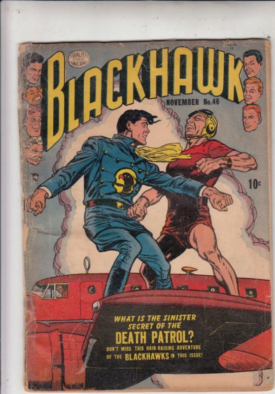 Blackhawk #46 (Nov-51) FR/GD Low-Grade Black Hawk, Chop Chop, Olaf, Pierre,Ch...