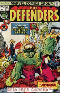 DEFENDERS (1972 Series)  (MARVEL) #22 Near Mint Comics Book