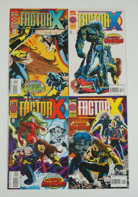 Factor X #1-4 VF/NM complete series Age of Apocalypse - 1995 ; Marvel