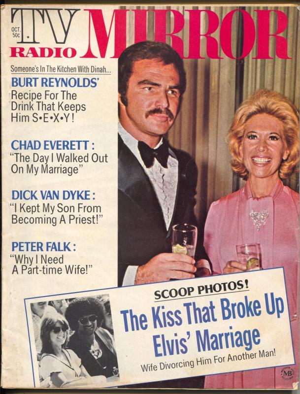 TV Radio Mirror-Burt Reynolds-Dinah Shore-Elvis-Peter Falk-April-1974