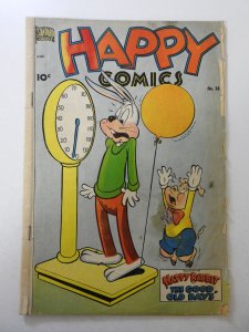 Happy Comics #38 (1950) GD/VG Condition moisture stain, 1/2 in spine split