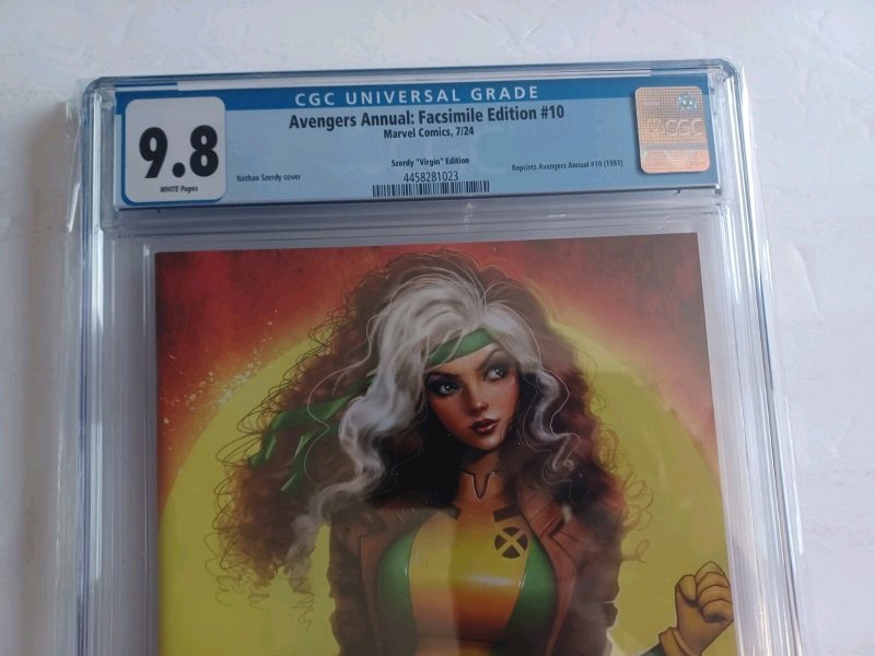 Avengers Annual: Facsimile Edition #10 Szerdy Virgin Variant - Rogue - CGC 9.8
