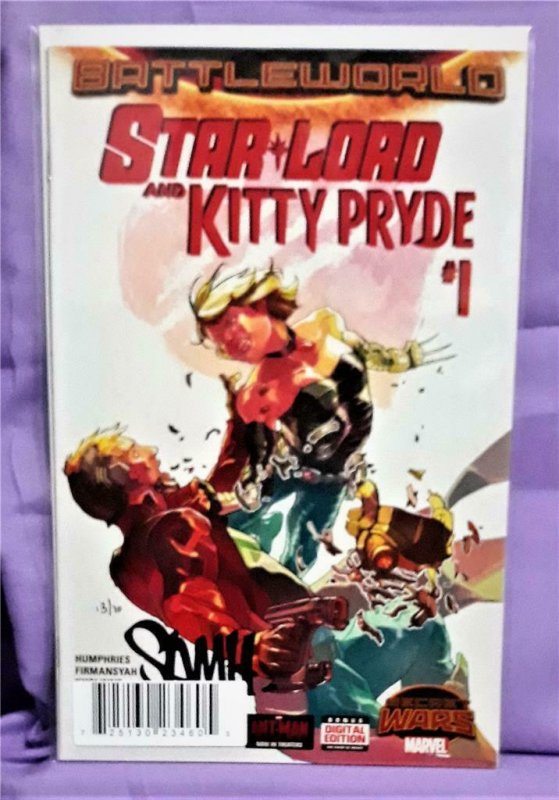 Sam Humphries Secret Wars STAR-LORD and KITTY PRYDE #1 DF Signed (Marvel, 2015)!