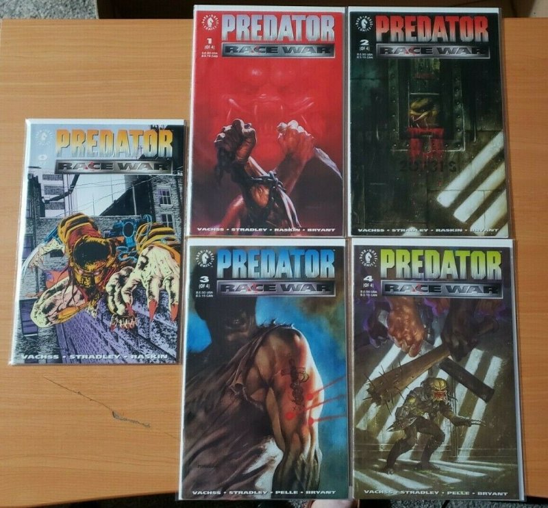 Predator Race War #0 + 1-4 Complete Set Run! ~ NEAR MINT NM ~ 1993 Dark Horse