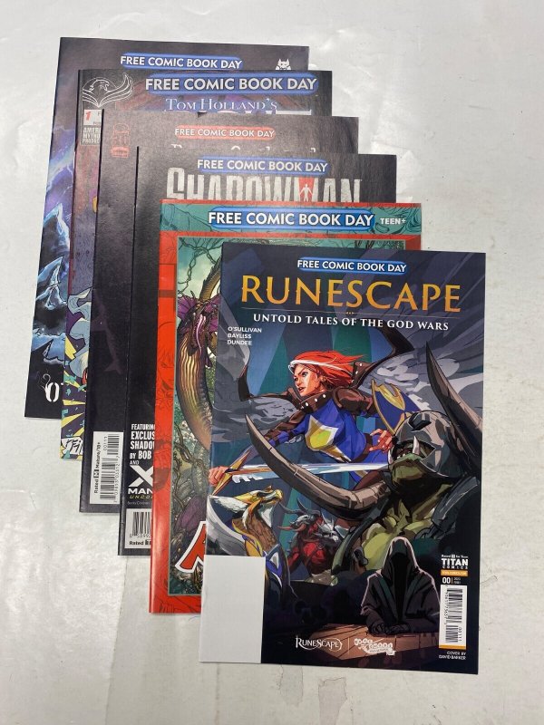 6 FCBD comic book Bountiful Garden Fright Night Bone Orchard Shadowman 31 KM42