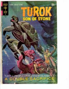 Lot Of 4 Turok Son Of Stone Gold Key Comic Books # 51 57 59 74 Jungle Series DK1