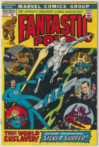 Fantastic Four #123 (Jun 1972, Marvel) VG-FN (5.0) Silver Surfer & Galactus apps