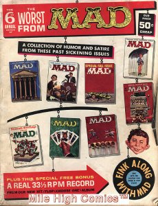 MAD: WORST FROM MAD (1958 Series) #6 W/O RECORD Fine